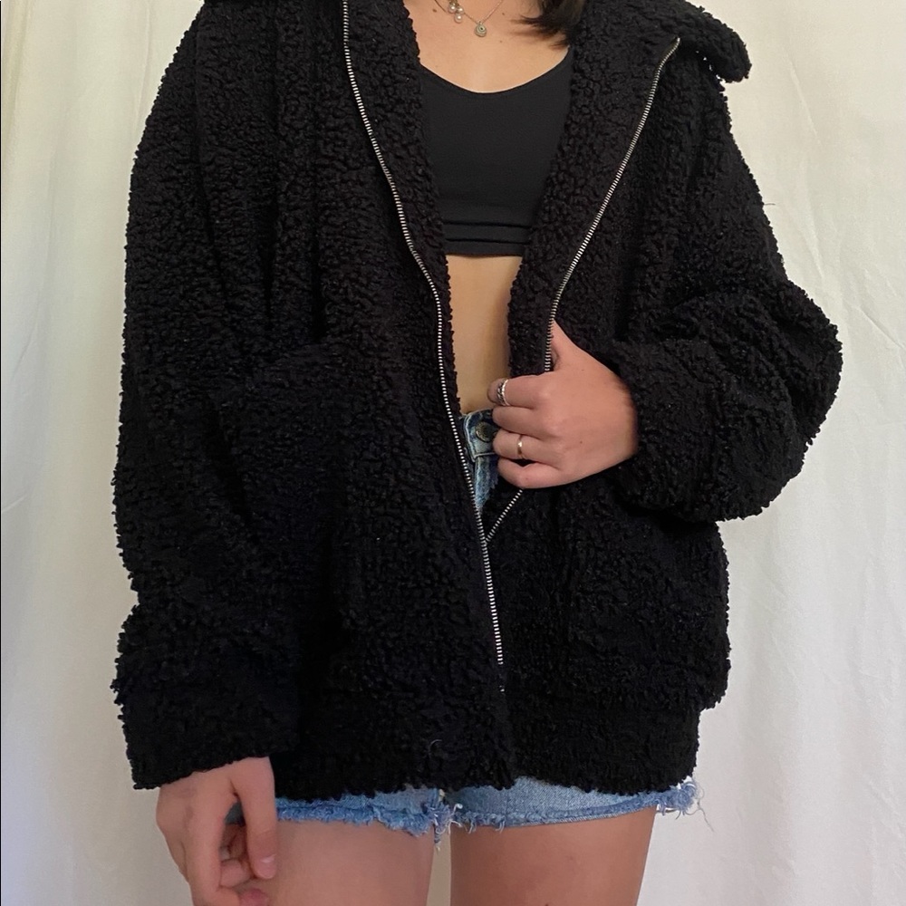Black teddy jacket